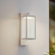 Lucande LED-ulkoseinävalaisin Ferdinand, valkoinen, metalli, 38 cm