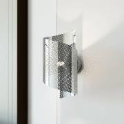 Seinävalaisin Spiral, kromivärinen, metalli, G9, korkeus 29 cm