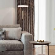 LED-lattiavalaisin Celeste valkoinen/ruskea 160 cm lasi/metalli Touchd...