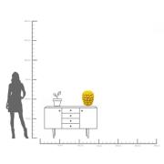 KARE Maljakko Sitruunamehu, korkeus 40 cm, Ø 31 cm, posliini, keltaine...