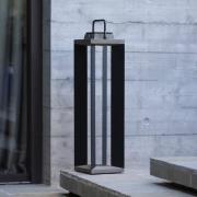 Les Jardins LED-aurinkolamppu Teckalu, harmaa/musta, 60 cm