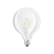 LED-lamppu Globe G125 E27, 2,5 W kirkas hehkulanka 2700 K