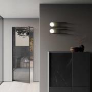 Fabbian Comet seinävalaisin, antrasiitti, metalli, lasi, G9