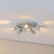 Kattokohdevalo Fun, harmaa, Ø 30 cm, säädettävä, GU10