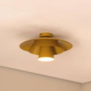 Kattovalaisin Plato, sinapinkeltainen, metalli, Ø 38 cm, E27
