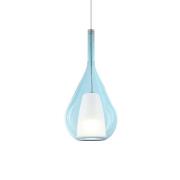 Ideal Lux riippuvalo Kalique 3, sininen, Ø 18 cm, muovi