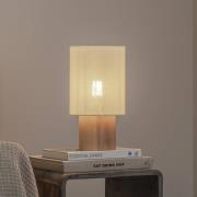 Envostar Asolita pöytävalaisin puinen pohja varjostin valkoinen