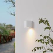 Prios Irfan ulkoseinävalaisin kulmikas valkoinen 10 cm