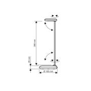 LED-työpöytävalaisin MAULstudy, hopeanvärinen, 49 cm, E27
