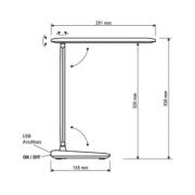Akkukäyttöinen pöytävalaisin MAULsally, musta, CCT, himmennettävä, kor...