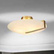 Auringonkello kattovalaisin, kulta/opalvalkoinen, teräs, lasi, E27