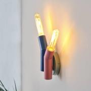 OSRAM seinävalaisin Decor Straw, 2-lamppuinen, värikäs, teräs, E27