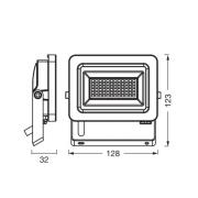 OSRAM LED-kohdevalaisin Floodlight EA, 15 W, IP65, musta, alumiini