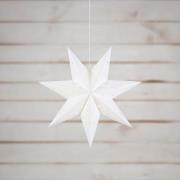 LED riipputähti tyhjä paristo, ajastin Ø 45cm valkoinen