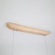 LED-riippuvalaisin Kenzie, pituus 60 cm, vaaleanruskea, puu, CCT