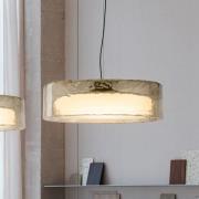 MARSET LED-riippuvalaisin Ringo, Ø 70 cm, savuharmaa, muovi