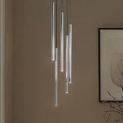 Riippuvalaisin Sopel Lux, 5-lamppuinen, pyöreä, musta/hopea, G9