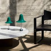 Verpan pöytävalaisin Pantop, tumma sinivihreä, korkeus 23 cm