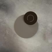 Knikerboker LED-seinävalaisin DoppioZero, kerma/ruskea, Ø 30 cm