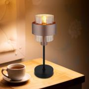 Milley pöytälamppu, korkeus 47 cm, pronssinvärinen, metallia