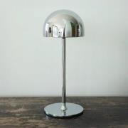 LED-akkukäyttöinen pöytävalaisin Tim, kromivärinen, korkeus 30 cm, IP5...