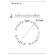 LED-kattovalaisin Della, Ø 40 cm, tummanharmaa, metallia