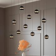 SCHÖNER WOHNEN LED-riippuvalaisin Lini musta 11-lamppuinen, pituus 300...