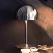 LED-akkukäyttöinen pöytävalaisin Tim, nikkelivärinen, korkeus 22 cm, I...