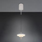 LED-riippuvalo Keaton, vaaleanharmaa, Ø 20 cm, metalli, CCT
