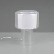 Rocka-pöytälamppu, kirkas, korkeus 29 cm, lasi/kangas