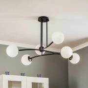 Kattovalaisin Major, musta, 6-lamppuinen