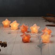 Valoketju Leuchtkristalle Tähti, suolakiteet meripihka