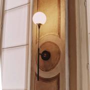 Stilnovo-seinälamppu Galassia, leveys 14 cm, kullanvärinen