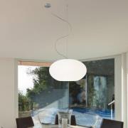 AIH-riippuvalaisin lasia 38 cm, matta valkoinen