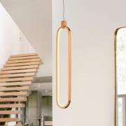 Colette LED-riippuvalaisin, ruusukultaa, 1-lamppuinen