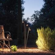 LED-lattiavalaisin ulos Brisa, 1-lamppuinen, ruskea