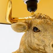 Kare pöytävalaisin Boxer Bull, musta/kultainen, 53 cm, E27