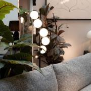 Kare Scala Balls -lattiavalaisin, musta, 160 cm, G9