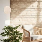 LED-seinävalaisin Orios Plus, hiekanvärinen, metalli, Ø 30 cm