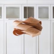 LZF Link-riippuvalo, kirsikkapuu/nikkelivärinen, Ø 46 cm, puu