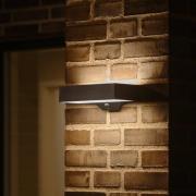 Nordlux LED-aurinkokäyttöinen ulkoseinävalaisin Monay Square musta IP4...