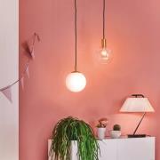 Paulmann Menja-riippuvalo, valkoinen satiinipinnoitettu/messinki, Ø 20...