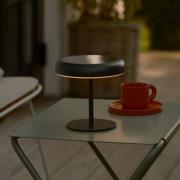 LED-aurinkoakku-pöytävalaisin Elmer, musta, metalli, IP44