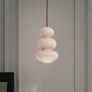 Riippuvalaisin Oman, kiiltävä harmaa, lasi, Ø 14 cm