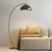 Lindby kaarilamppu Jonera, harmaa, metalli, E27, 185 cm korkeus