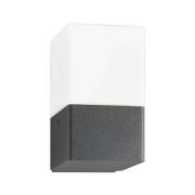 Ulkopuolinen seinävalaisin Linus, grafiitti, ruostumaton teräs, opaali...