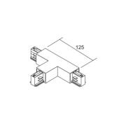 Ivela T-liitin LKM DALI, valkoinen suojajohdin vasemmalla 3-vaiheinen