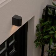 Ulkonvalaisin Dion Single, musta, GU10, alumiini, IP44