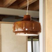 MARKET SET Jimmy-riippuvalo, Ø 38 cm, ruskea, keraaminen