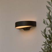 LED-aurinkokäyttöinen ulkoseinävalaisin Monay Round, musta, IP44